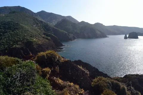 Coast of Nebida Stock Photos