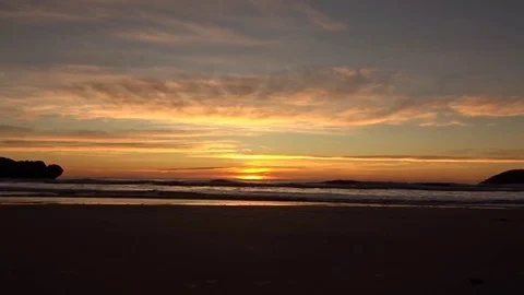 The coast of Oropesa del Mar on the Costa Azahar Stock Footage 82212093