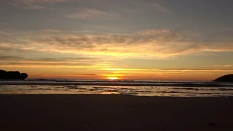 The coast of Oropesa del Mar on the Costa Azahar Video stock 82212213