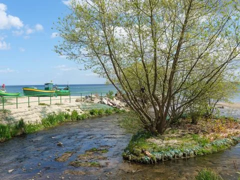 The coast of poland Stock Photos