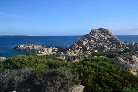 Coast of Punta Molentis Stock Photos