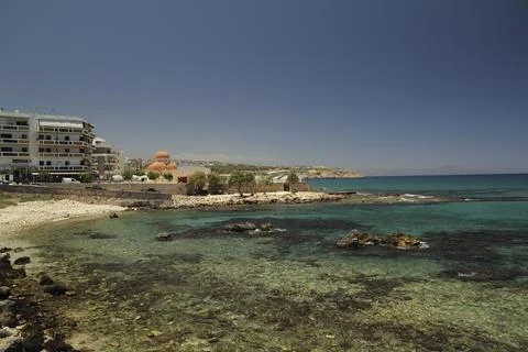 Coast Rethymno Stockfoto's