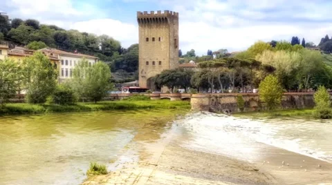 Coast the rivers Arno 스톡 동영상 47259022