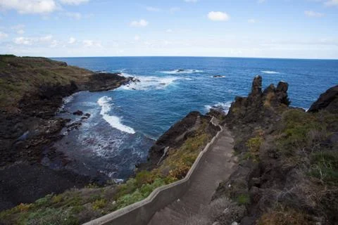Coast. Road trip on Tenerife. Stock Photos