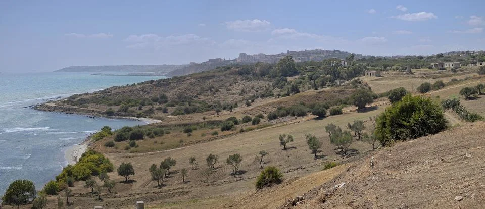 The coast at Sciacca Stock Photos