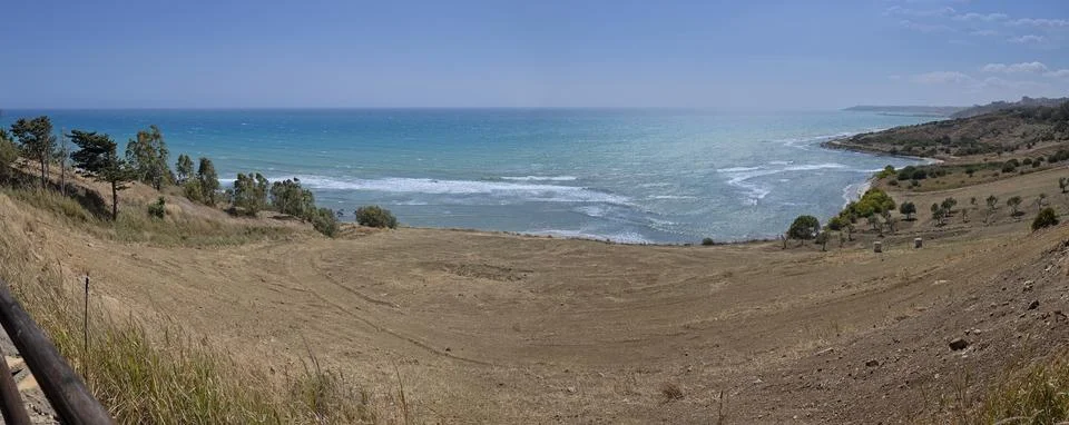 The coast at Sciacca Stock Photos