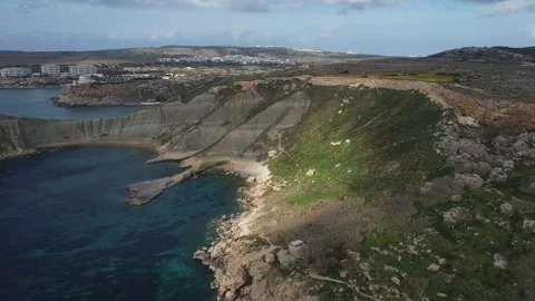 Coast side on Malta Video stock 261302090