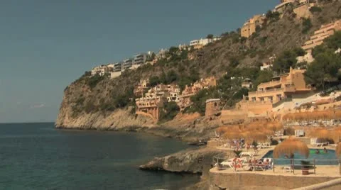 Coast of Spanish Mediterranean Stock Footage 9269042