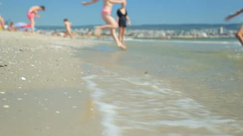 Coast in summer day Stock Footage 96220601