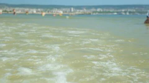 Coast in summer day Stock Footage 96220641