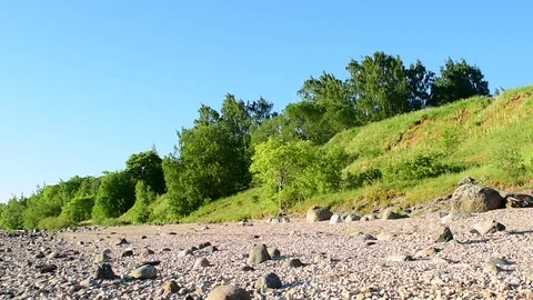 Coast at sunrise Stock Footage 110836381