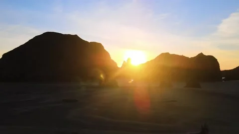 Coast at sunset Stock Footage 141463683