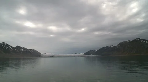 Coast of Svalbard. View from the ship. Summertime Stock Footage 63122193