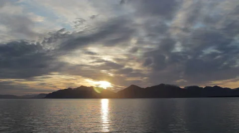 Coast of Svalbard. View from the ship. Timelapse Video stock 63123181