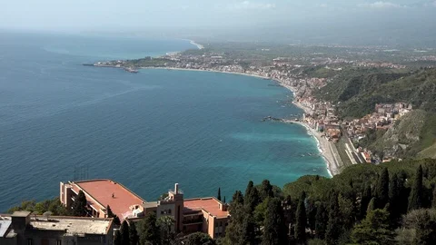 The coast of Taormina Stock-Footage 88627338