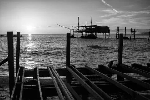 The coast of the Travocchi Stock Photos