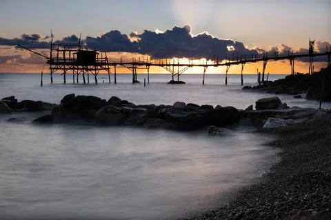 The coast of the Travocchi Stock Photos