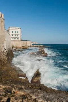 Coast view of syracuse Stock Photos