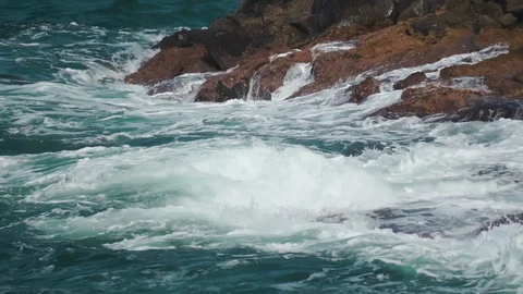 Coast Waves Stock Footage 121858516