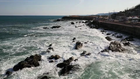 The coast of the waves Stock Footage 135280416