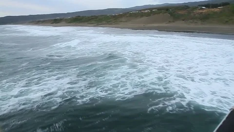 Coastal aerial view Stock Footage 77053043