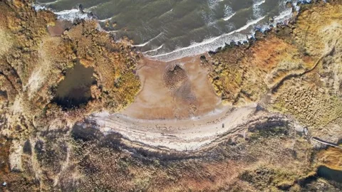 Coastal Beach Waves Stock Footage 171774780