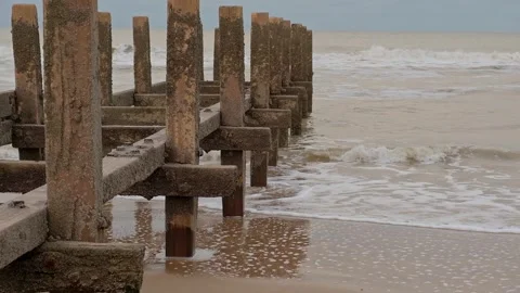 Coastal break water Stock Footage 292827329