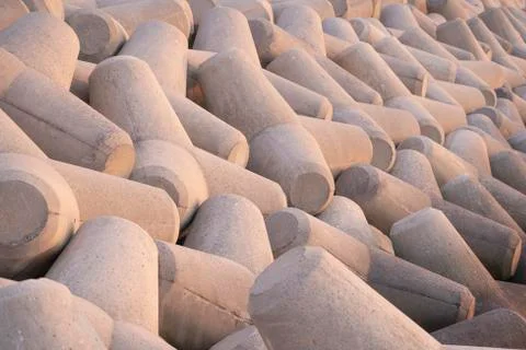  Coastal breakwater structures Stock Photos