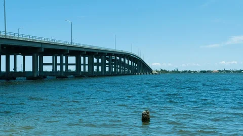 Coastal Bridge 스톡 동영상 93240777
