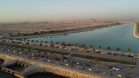 Coastal City and Waterfront Development in Saudi Arabia Stock Footage 332552793