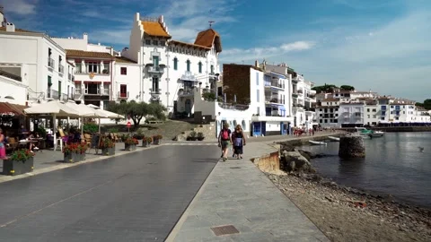 Coastal city of Cadaqués in Spain Stock Footage 196788237