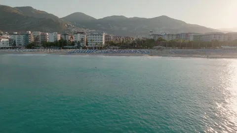 Coastal Cityscape with Clear Waters Stock Footage 282930257