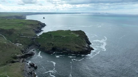 Coastal Cliff Stock Footage 307872860