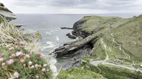 Coastal Cliff Stock Footage 307966605