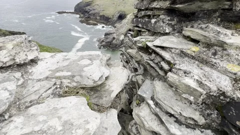 Coastal Cliff Stock Footage 307966633