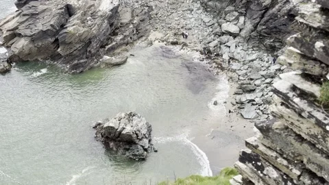 Coastal Cliff Stock Footage 307966675