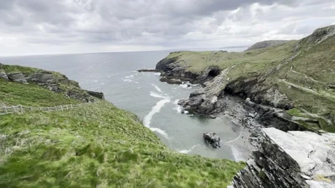 Coastal Cliff Stock Footage 307966703