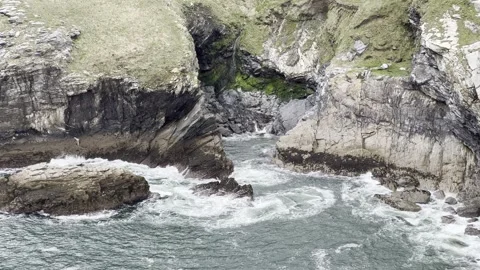 Coastal Cliff Stock Footage 307966796