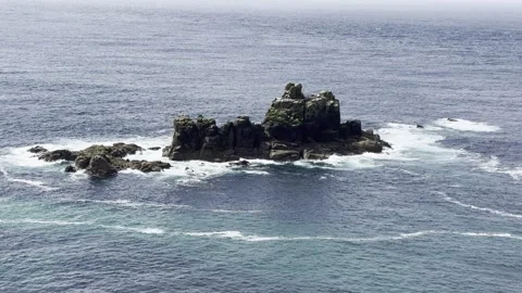 Coastal Cliff Stock Footage 308039014