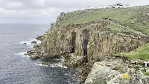 Coastal Cliff Stock Footage 308039126