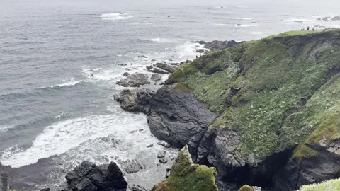 Coastal Cliff Stock Footage 308039179