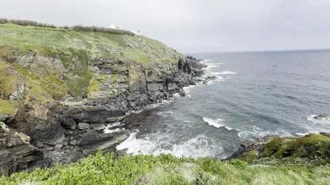 Coastal Cliff Stock Footage 308039191