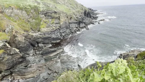 Coastal Cliff Stock Footage 308039203