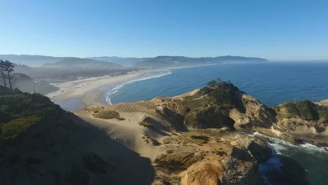 Coastal cliff water Stock Footage 81833012