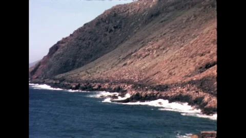Coastal Cliffs and Waves Stock Footage 278216997