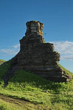 Coastal cliffs of the Barents Sea. Stock Photos