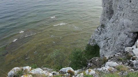 Coastal cliffs Stock Footage 25502871