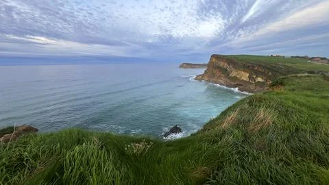 Coastal Cliffs of Suances, Spain......... Stock Photos