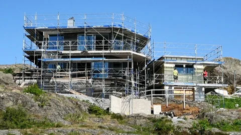 Coastal construction site Stock Footage 90988119