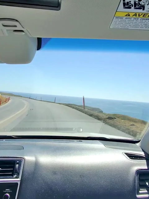 Coastal Drive with Ocean View Stock Footage 293741054